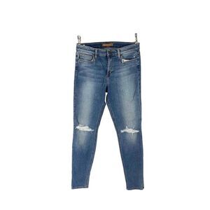 Joe's Blue Denim Skinny Ankle Jeans The Berrnie Distresses NWOT